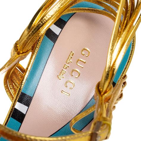 gucci strappy sandal|gucci allie knotted sandals.